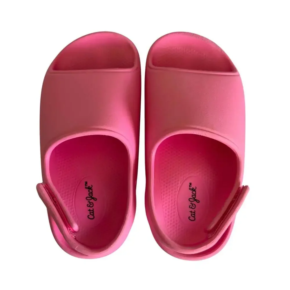 Cat & Jack Hot Pink Slide Sandals Toddler Size 8 Shoes